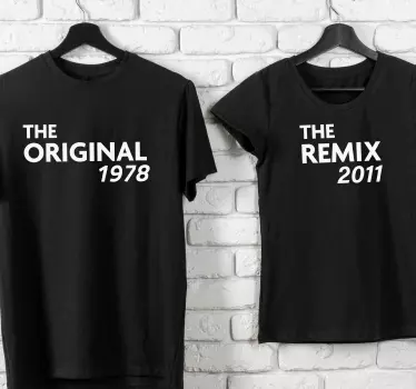 Papa Sohn T Shirt El original y el remix - TenStickers