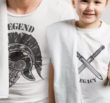 Papa Sohn T Shirt Legende und vermächtnis - TenStickers