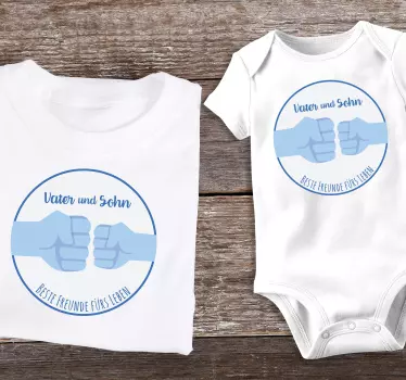 Papa Sohn T Shirt Mejores amigos de por vida - TenStickers