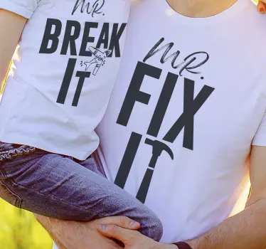 Papa Sohn T Shirt Mr fix it T-shirt - TenStickers