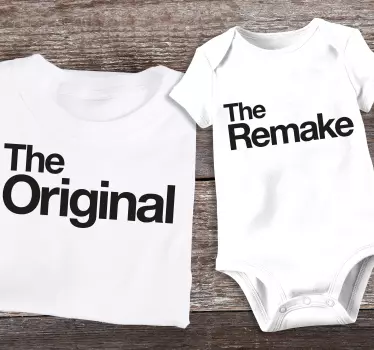 Papa Sohn T Shirt Original und remake - TenStickers