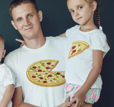 Papa Sohn T Shirt Passende pizzastücke - TenStickers