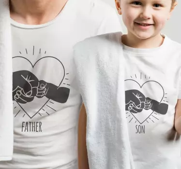 Papa Sohn T Shirt Vater und sohn fäuste - TenStickers
