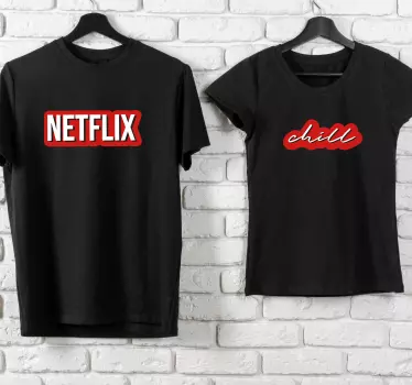 Partner T Shirts Netflix and Chill - TenStickers
