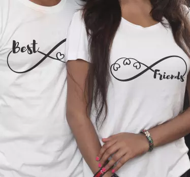 Partner T Shirts beste Freunde für immer - TenStickers