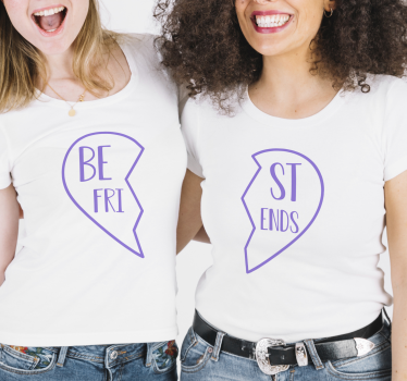 Pärchen t shirts beste freunde partner shirts - TenStickers