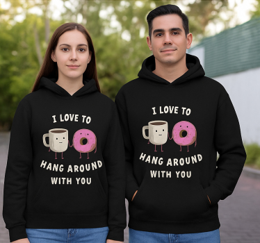 Pärchen t shirts gemeinsam mit dir abhängen - TenStickers