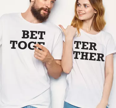 Pärchen t shirts gemeinsam passende outfits - TenStickers