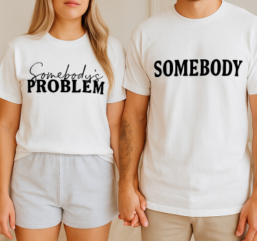 Pärchen t shirts jemandes problem - TenStickers