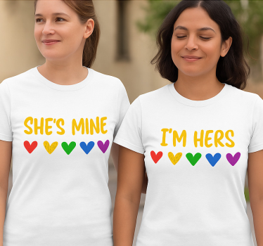 Pärchen t shirts lgbt sie gehört mir - TenStickers