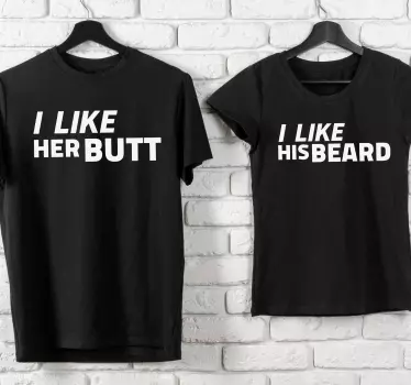 Pärchen t shirts mit humorvollen sprüchen - TenStickers
