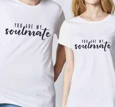 Pärchen t shirts seelenverwandte outfits - TenStickers