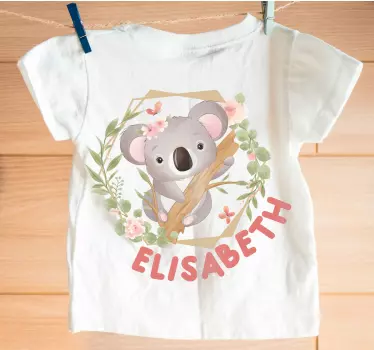 Shirt Baby Süße tiere koala mit Namen - TenStickers