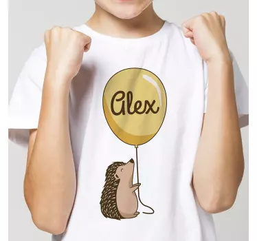 T-shirt baby igel mit ballon - TenStickers
