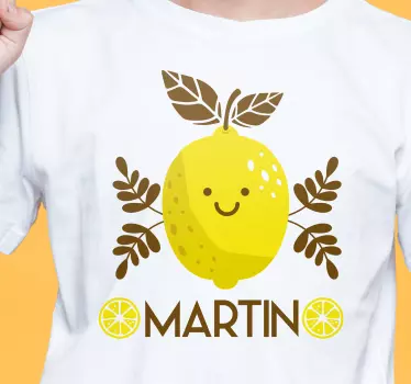 T-shirt baby mit lächelndem zitronencharakter - TenStickers
