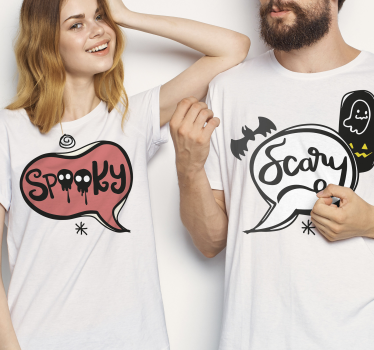 T Shirt Halloween gruselige und unheimliche designs - TenStickers