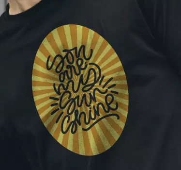 T-shirt mit namen du bist mein lichtstrahl - TenStickers