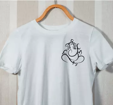 T-shirt mit namen elegant ganesha symbol - TenStickers