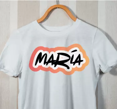 T-shirt mit namen im personalisierten stil - TenStickers