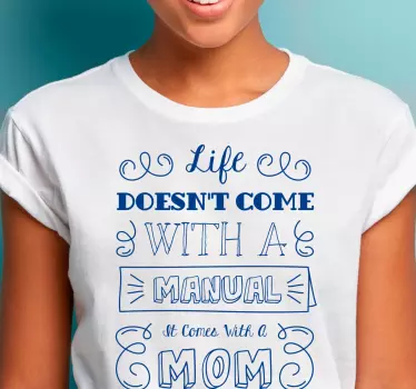 T-shirt mit namen leben kommt von mama - TenStickers