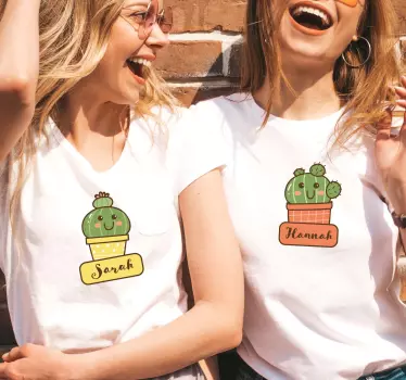 T-shirt mit namen personalisierte kaktus t-shirts - TenStickers