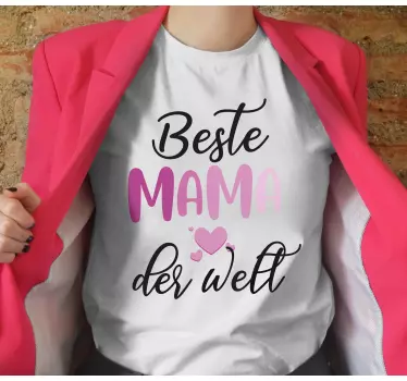 T Shirt Muttertag Beste mama der Welt - TenStickers