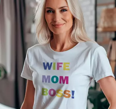 T Shirt Muttertag Frau, mama, chef! - TenStickers