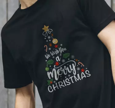 Weihnachtsbaum mit Text Weihnachts T Shirt - TenStickers