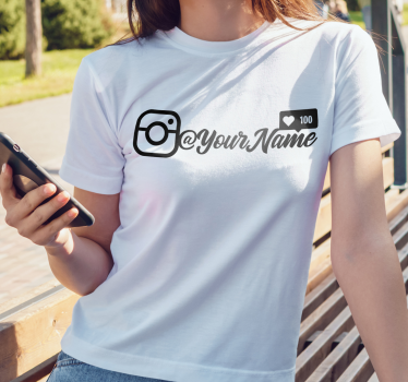 T-Shirts mit Namen Instagram-likes - TenStickers