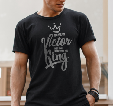 T-Shirts mit Namen ruf mich König an - TenStickers