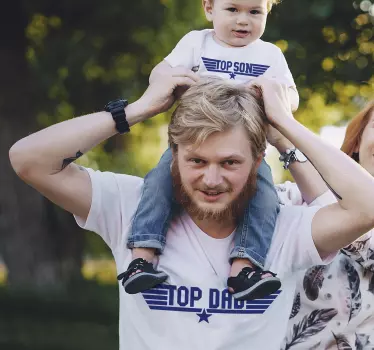 Top Sohn und Top Papa passende T-shirt - TenStickers