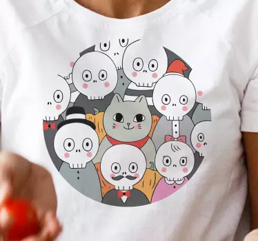 Tshirt Halloween Lustige skelette - TenStickers