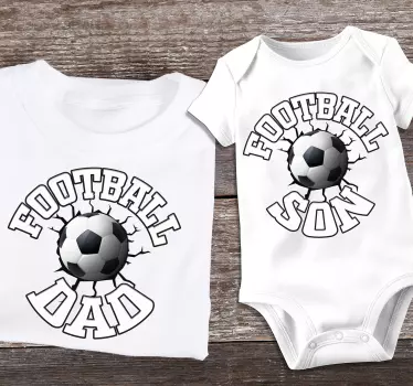 Papa Sohn T Shirt Football Dad - TenStickers