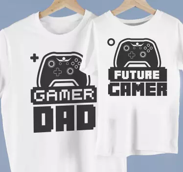 Papa Sohn T Shirt Gamer Dad and Son - TenStickers