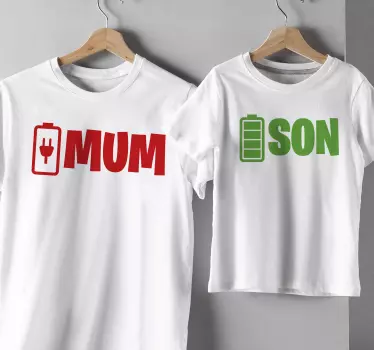 Vater und sohn t shirt mama und sohn t shirt - TenStickers