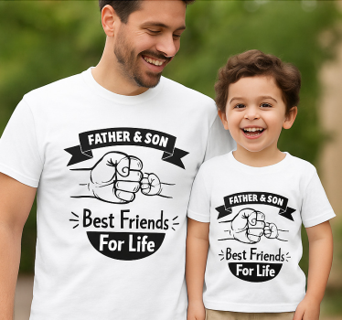 Vater und sohn t shirt väterlicher fauststoß - TenStickers
