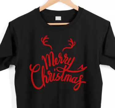 Weihnacht t shirt fröhliche weihnachtswünsche - TenStickers