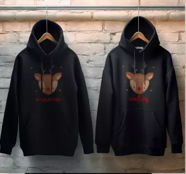 Weihnachts Hoodie Rentieren - TenStickers
