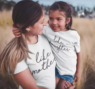 Tochter wie Mutter T-shirt - TenStickers