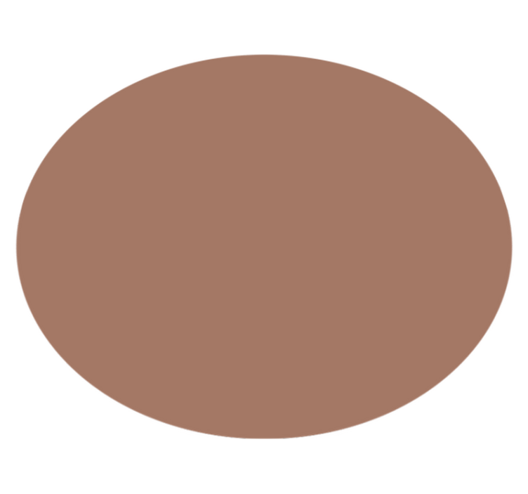 Vinyl Teppich rund mocha mousse - TenStickers