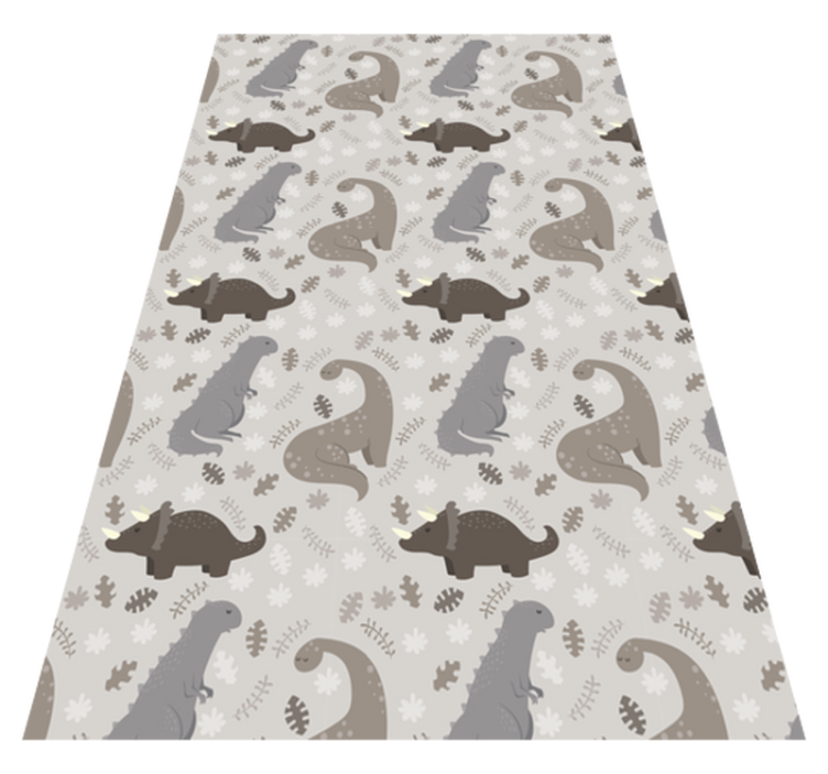 Vinyl Teppich Tiere dinosaurier graues muster - TenStickers