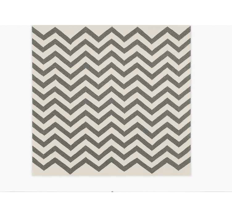 Vinyl Teppich Esszimmer chevron-zickzack-muster - TenStickers