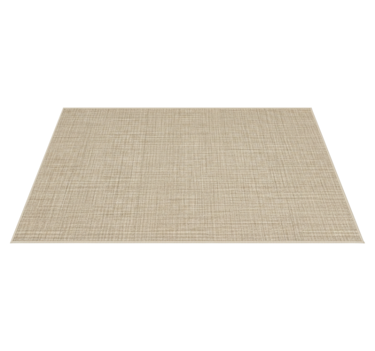 Vinyl teppich strukturiert mit beige stoffeffekt - TenStickers