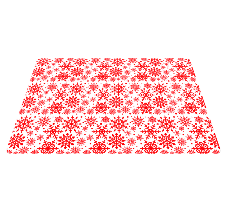 Vinyl teppich weihnachten rote schneeflocken laptop - TenStickers