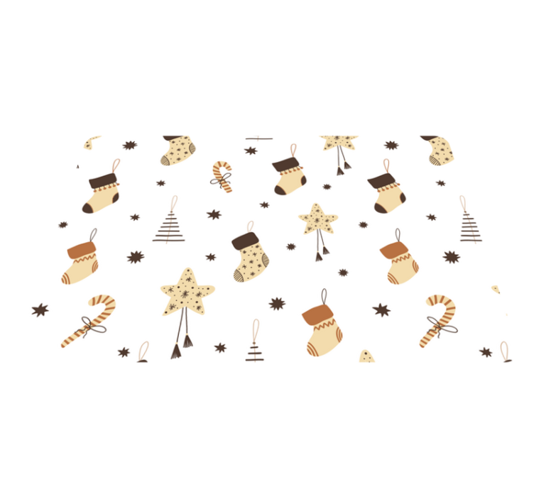 Vinyl teppich weihnachten glitzerndes geschenk-muster - TenStickers