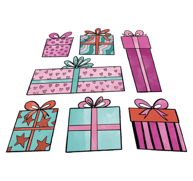 Vinyl teppich weihnachten geschenkset - TenStickers