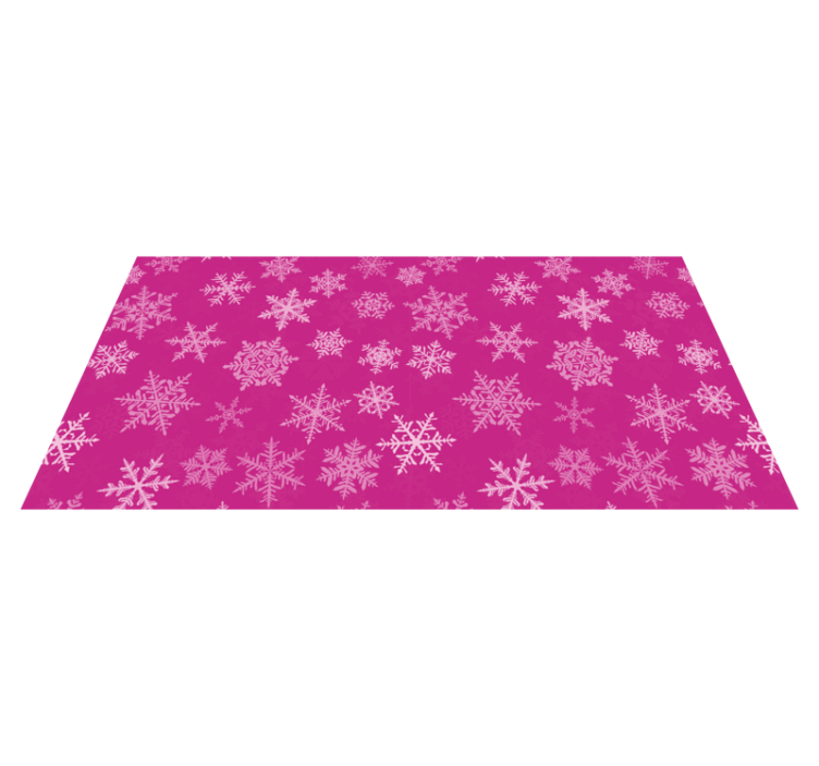 Vinyl teppich weihnachten schneeflockenmuster - TenStickers