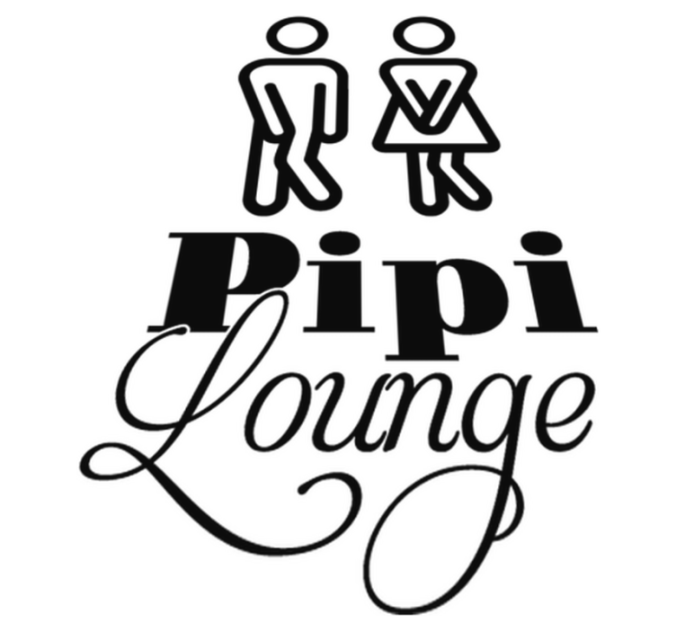 Vinyl teppich badezimmer für die pipi lounge - TenStickers