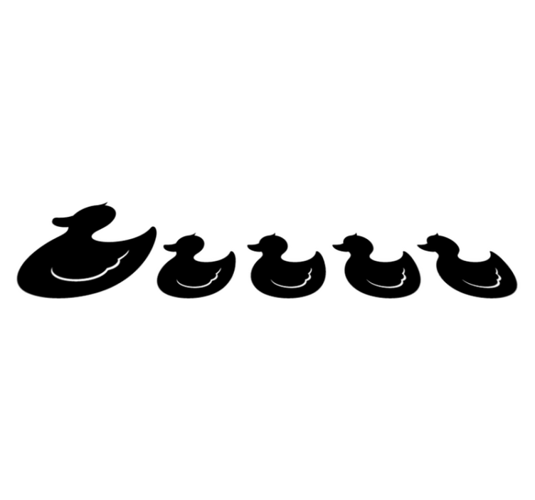Vinyl teppich badezimmer gummienten design - TenStickers