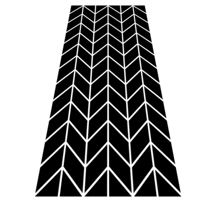 Vinyl teppich badezimmer mit geometrischen pfeilen - TenStickers